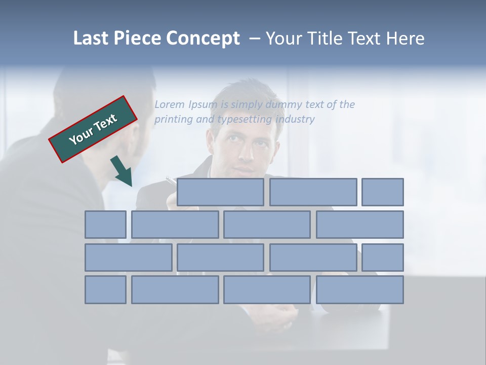 Businessmen People Middleaged PowerPoint Template