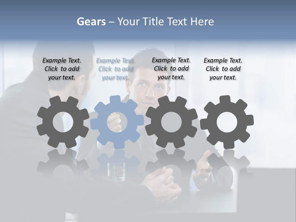 Businessmen People Middleaged PowerPoint Template