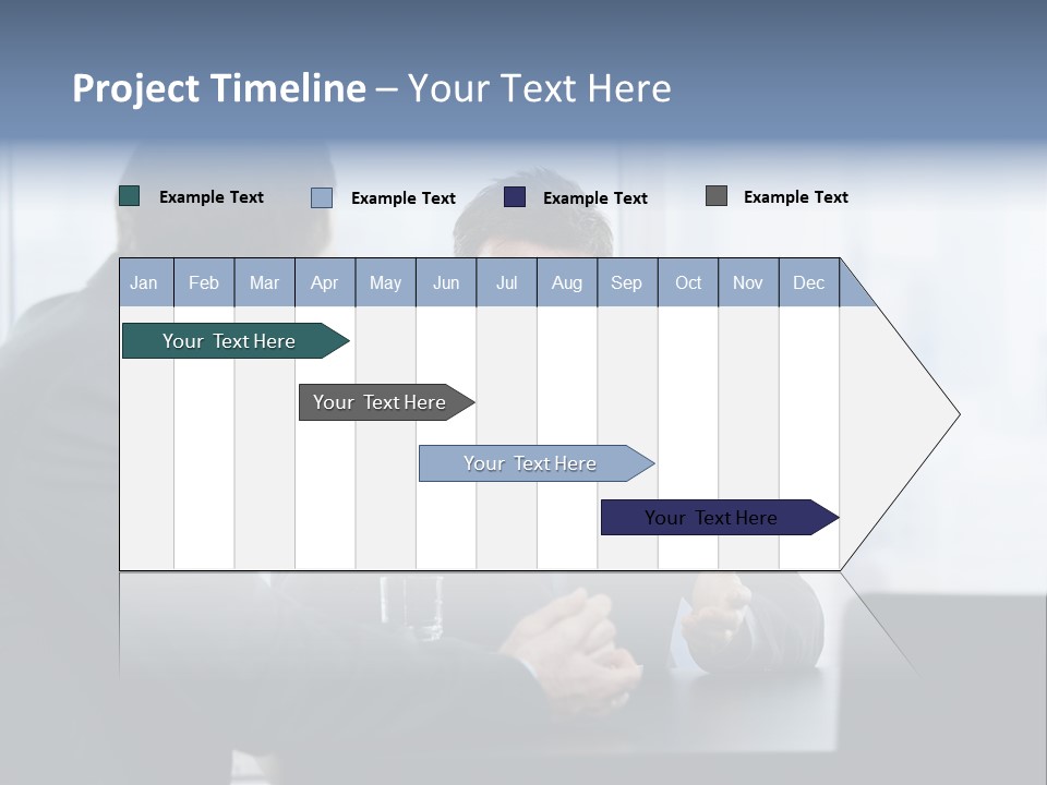 Businessmen People Middleaged PowerPoint Template