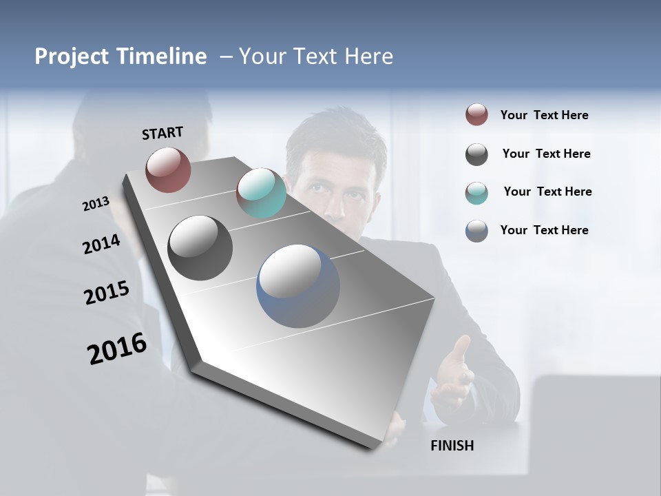 Businessmen People Middleaged PowerPoint Template