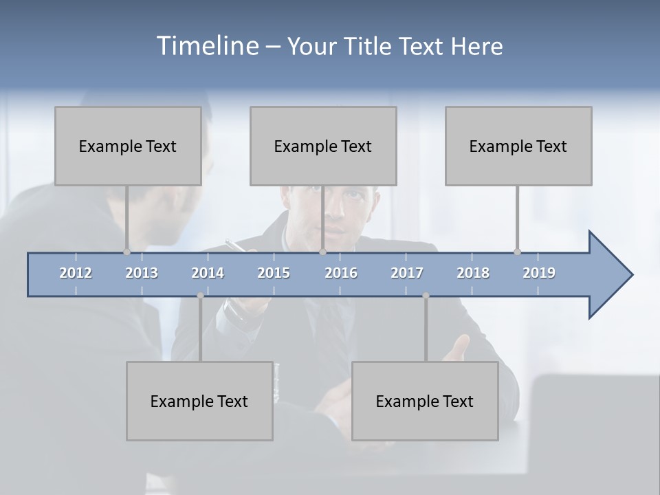 Businessmen People Middleaged PowerPoint Template
