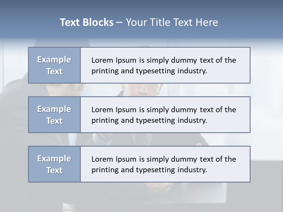 Businessmen People Middleaged PowerPoint Template