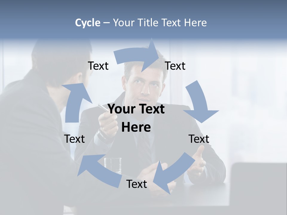 Businessmen People Middleaged PowerPoint Template