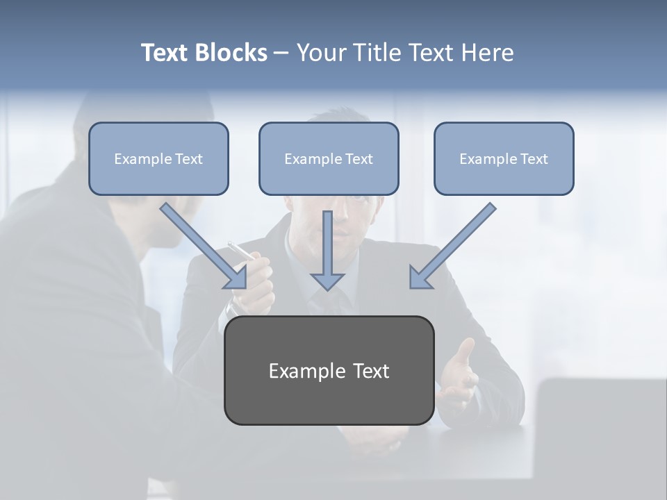Businessmen People Middleaged PowerPoint Template