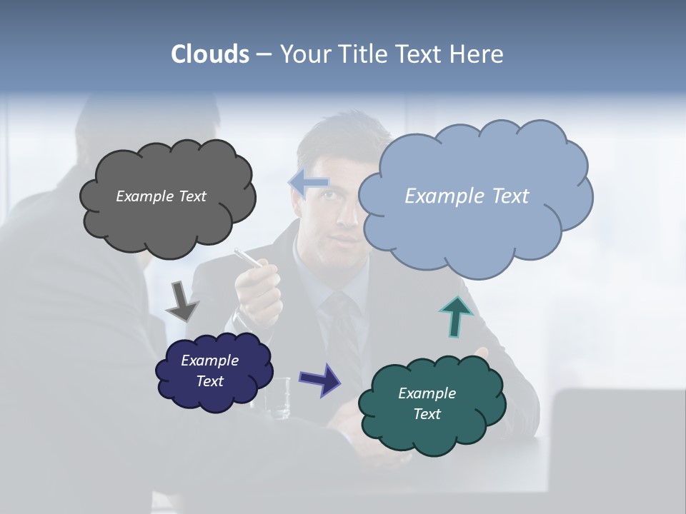 Businessmen People Middleaged PowerPoint Template