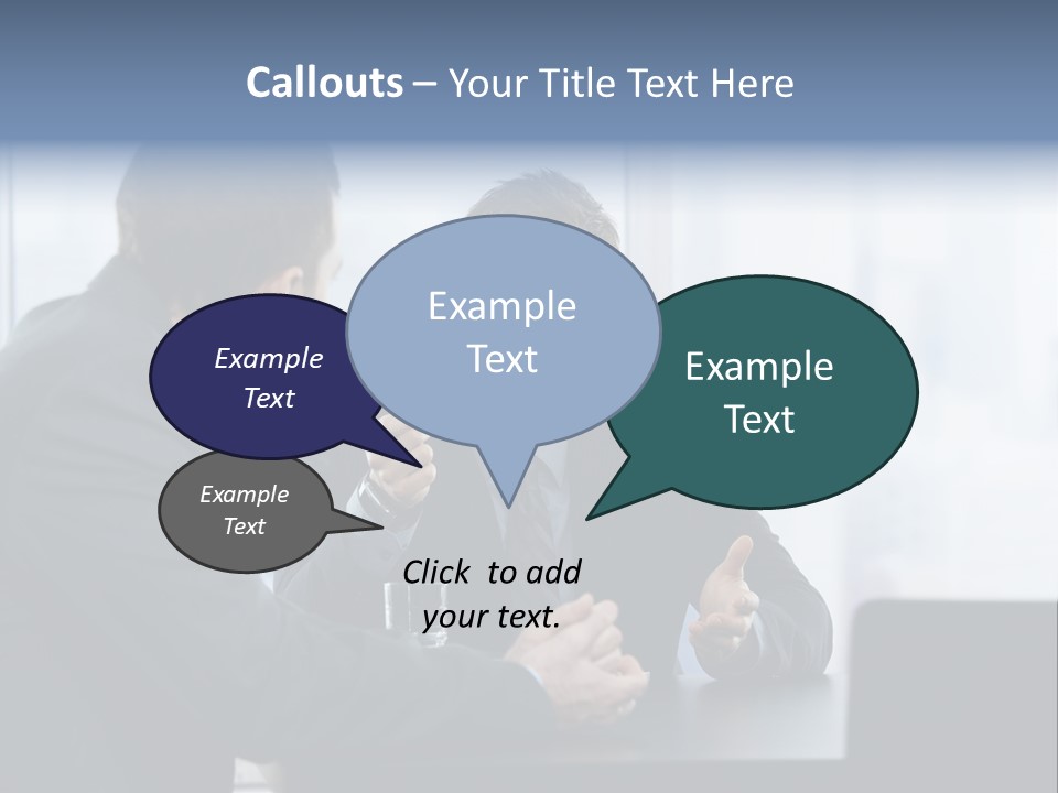 Businessmen People Middleaged PowerPoint Template