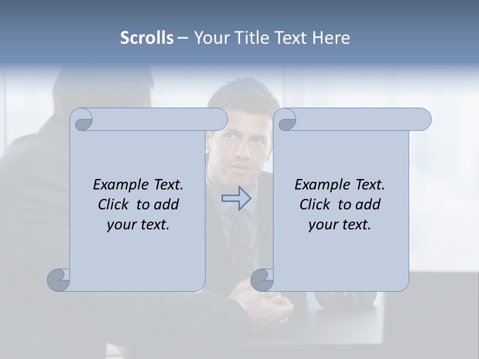 Businessmen People Middleaged PowerPoint Template