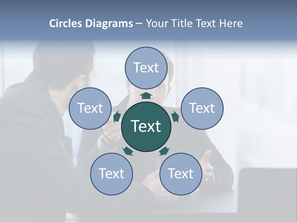 Businessmen People Middleaged PowerPoint Template