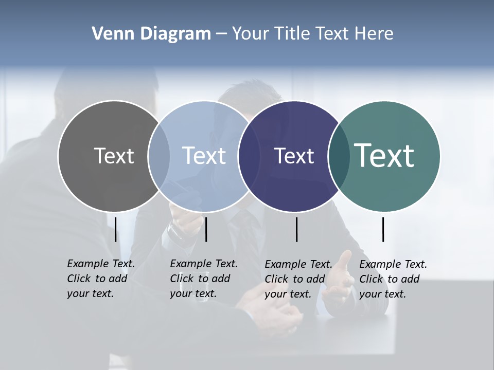 Businessmen People Middleaged PowerPoint Template