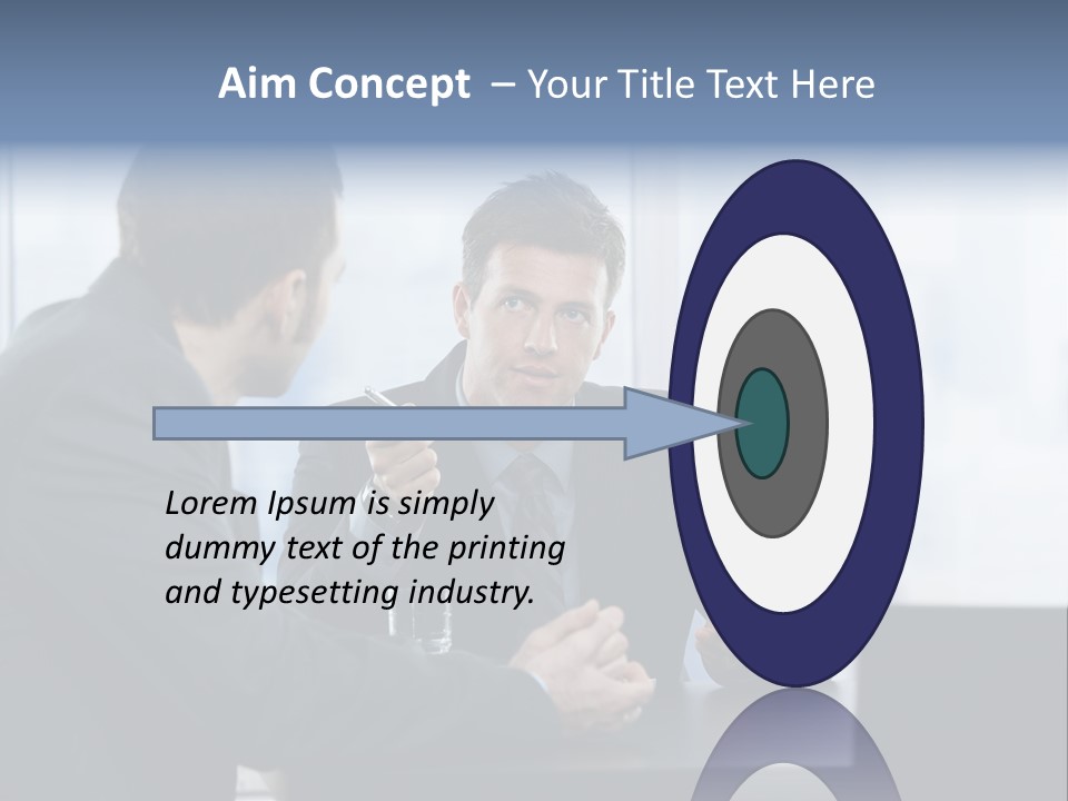 Businessmen People Middleaged PowerPoint Template