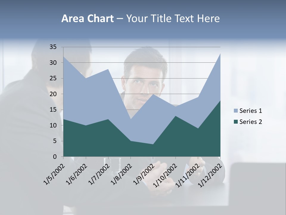 Businessmen People Middleaged PowerPoint Template