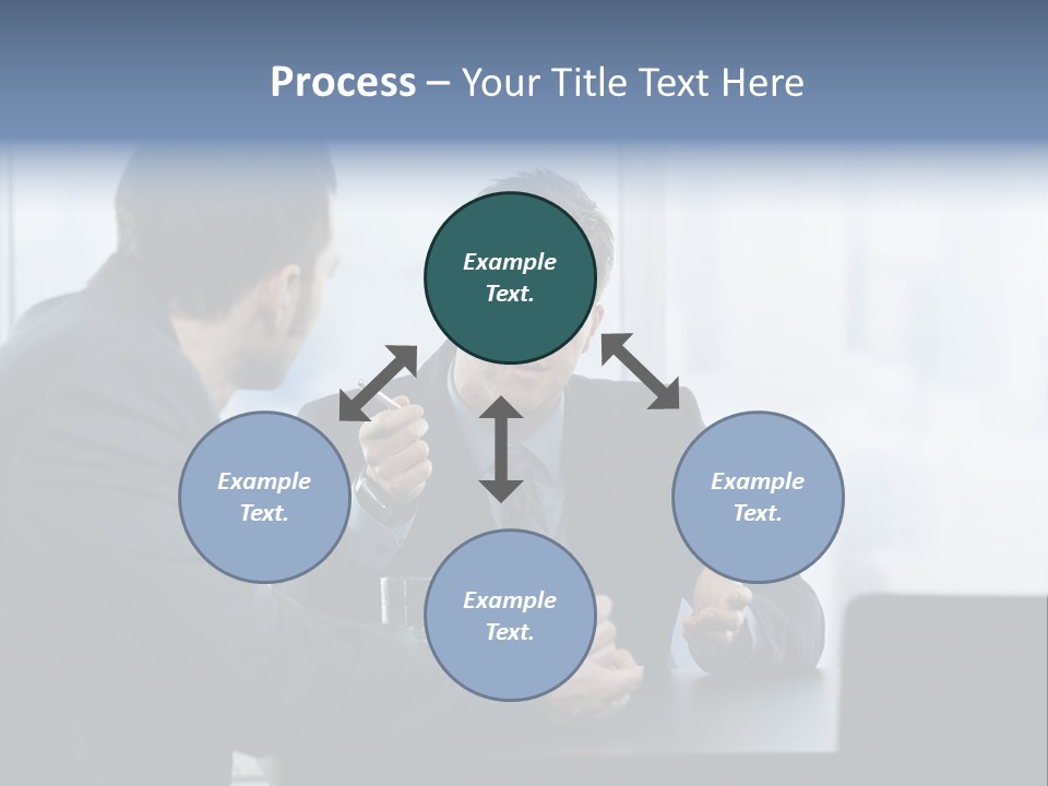 Businessmen People Middleaged PowerPoint Template