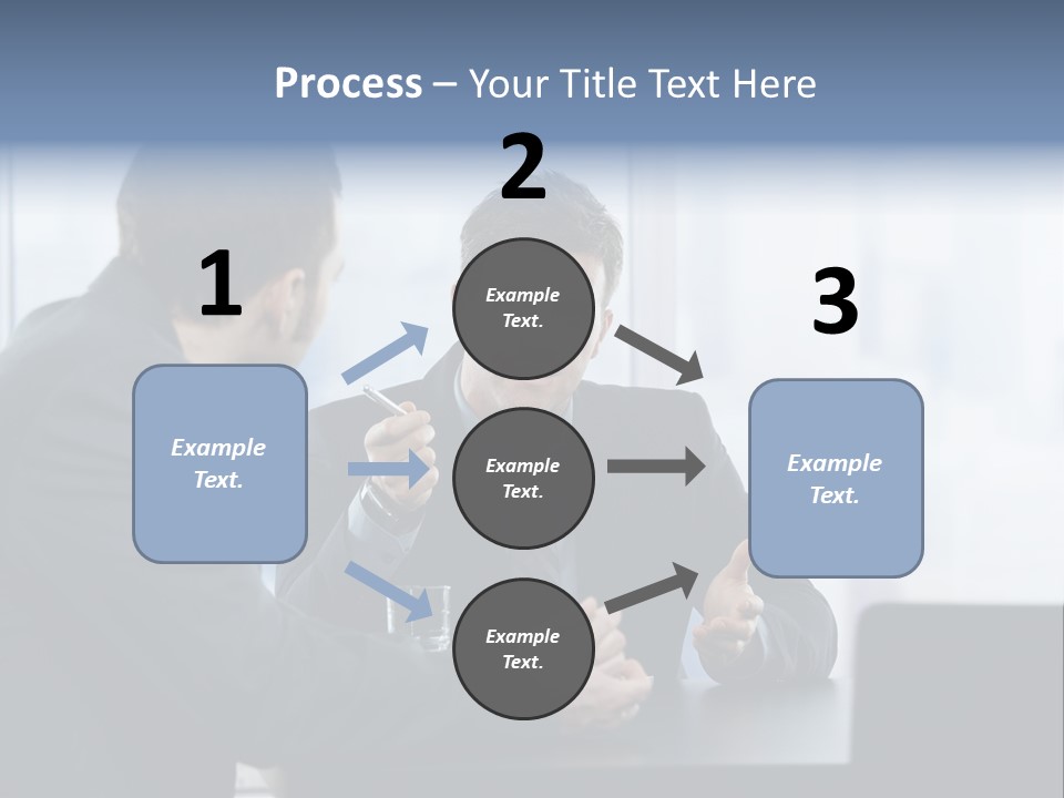 Businessmen People Middleaged PowerPoint Template
