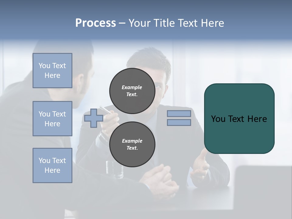 Businessmen People Middleaged PowerPoint Template