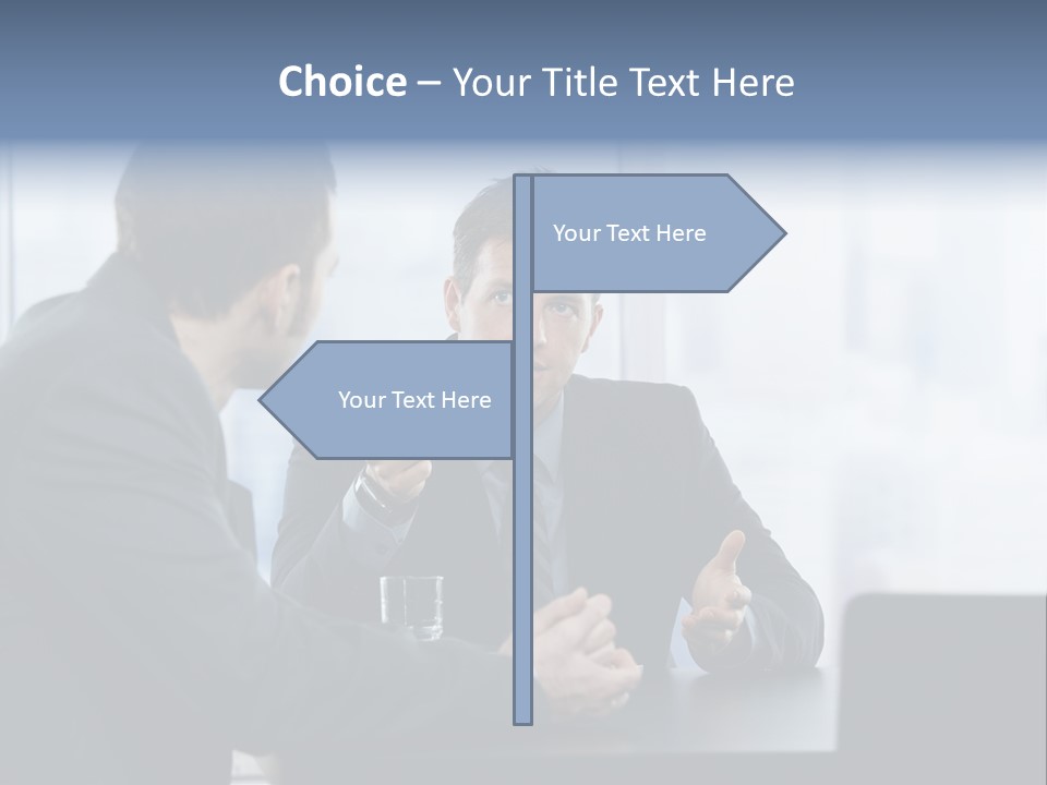 Businessmen People Middleaged PowerPoint Template