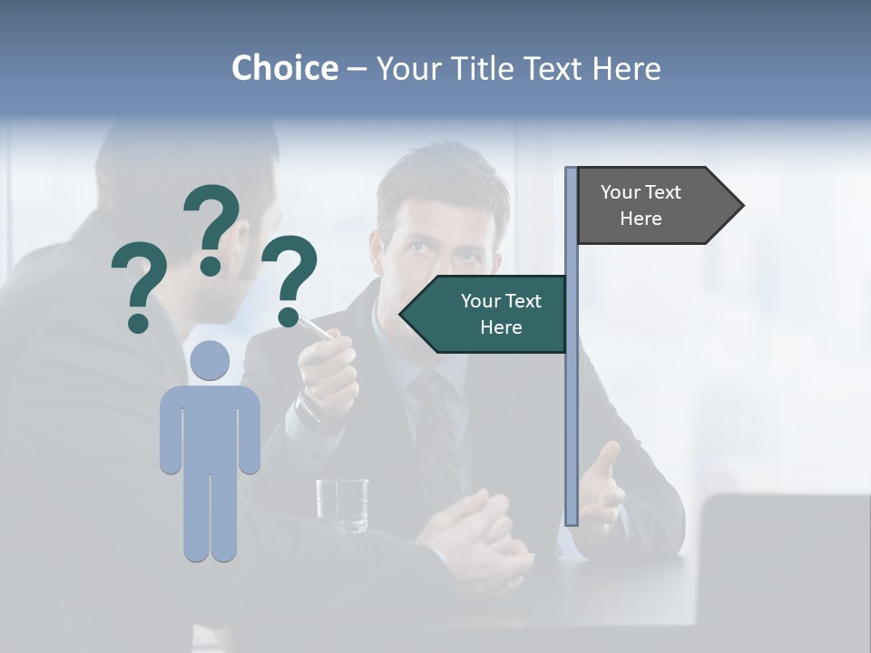 Businessmen People Middleaged PowerPoint Template