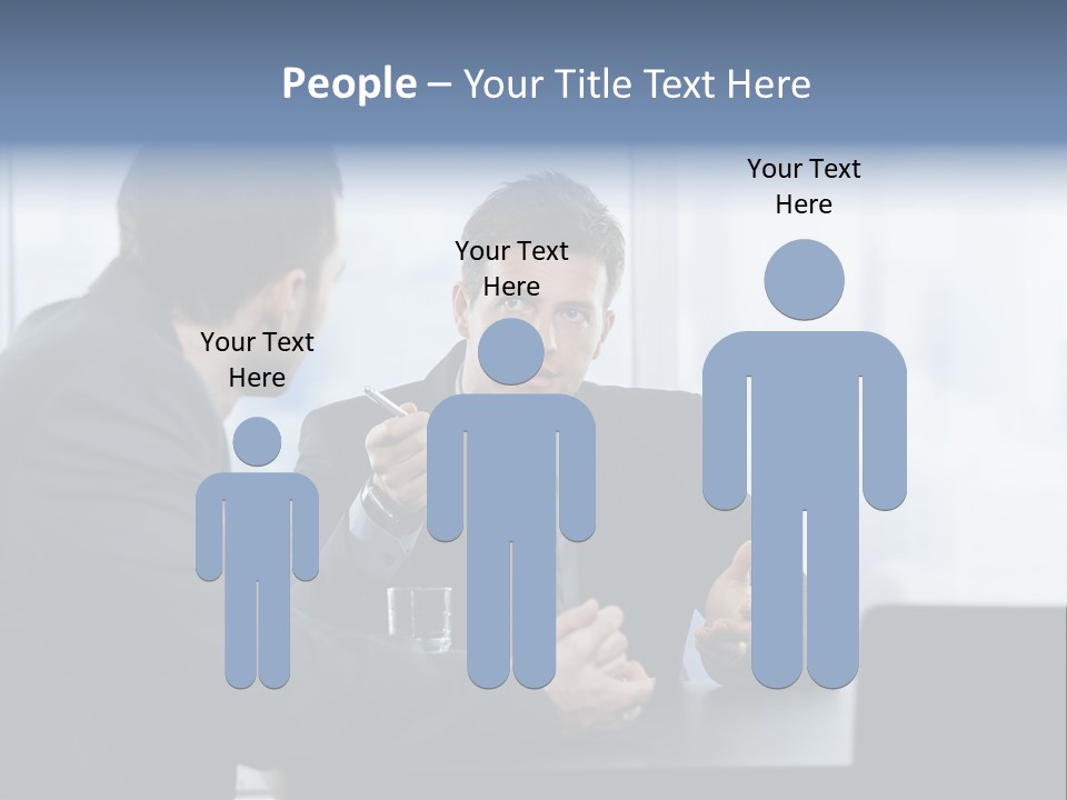 Businessmen People Middleaged PowerPoint Template