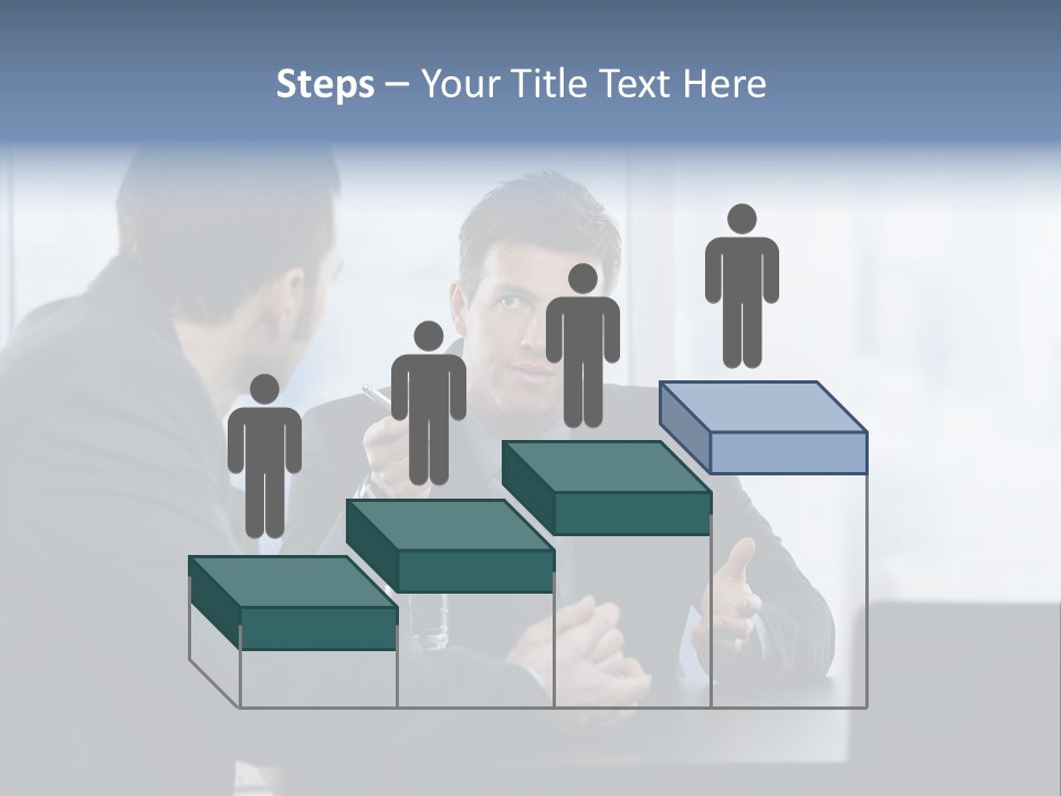 Businessmen People Middleaged PowerPoint Template