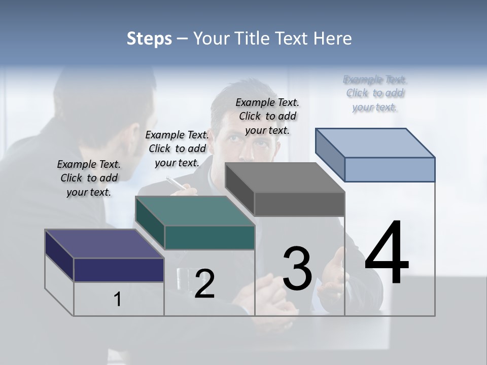 Businessmen People Middleaged PowerPoint Template