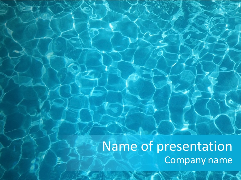 Reflection Turquoise Fresh PowerPoint Template