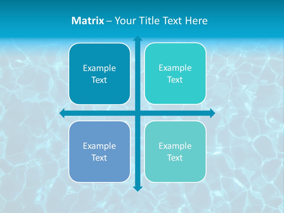 Reflection Turquoise Fresh PowerPoint Template