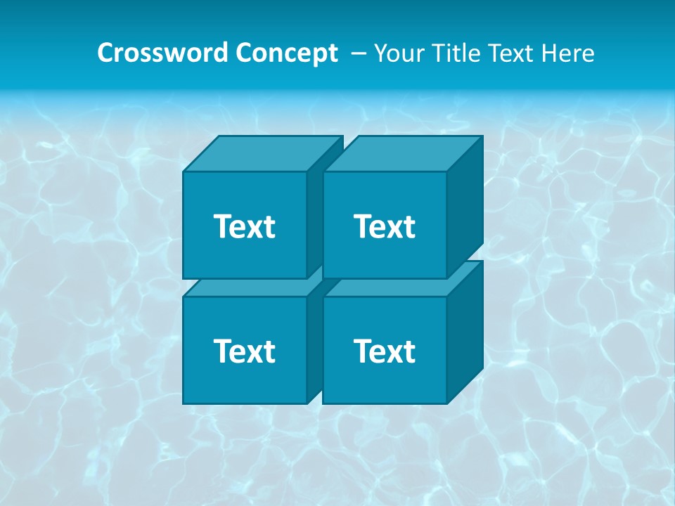 Reflection Turquoise Fresh PowerPoint Template