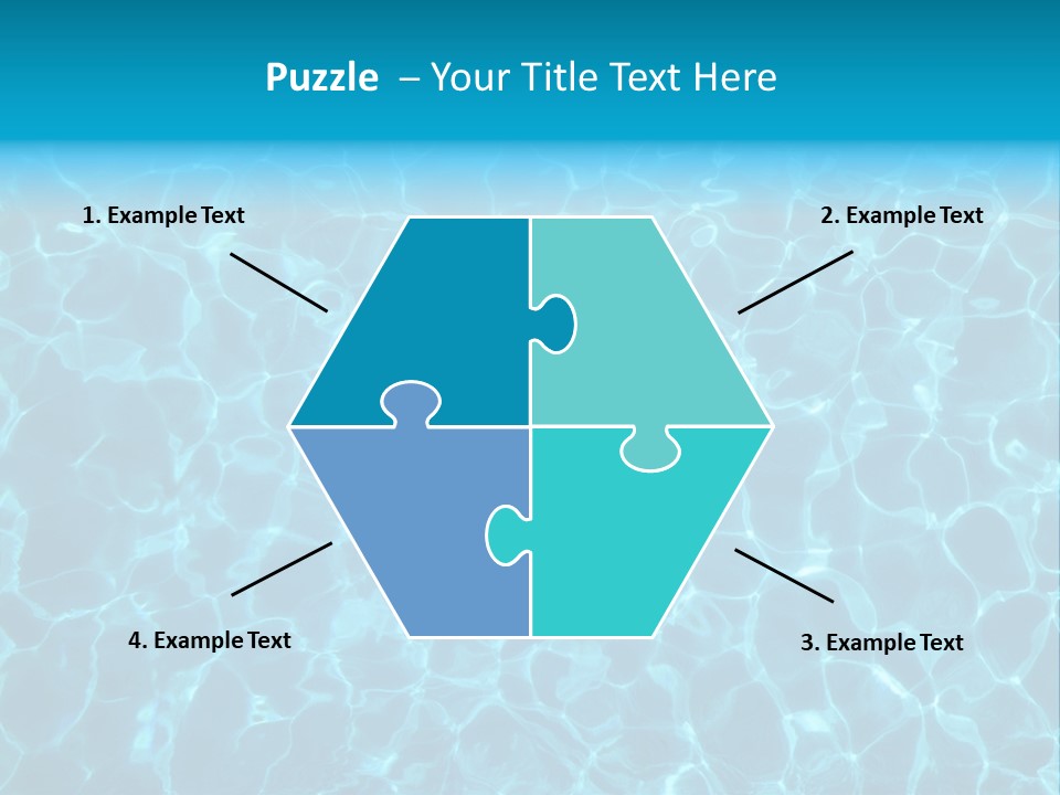 Reflection Turquoise Fresh PowerPoint Template