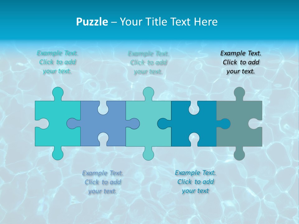 Reflection Turquoise Fresh PowerPoint Template