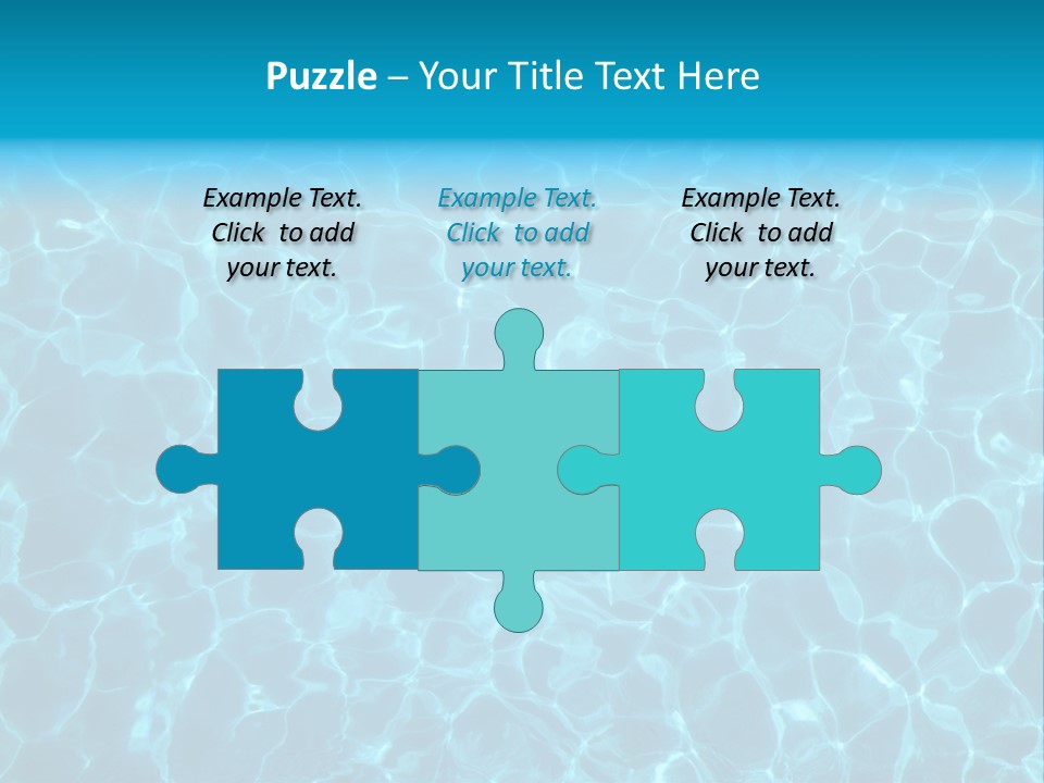 Reflection Turquoise Fresh PowerPoint Template