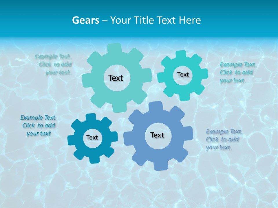 Reflection Turquoise Fresh PowerPoint Template