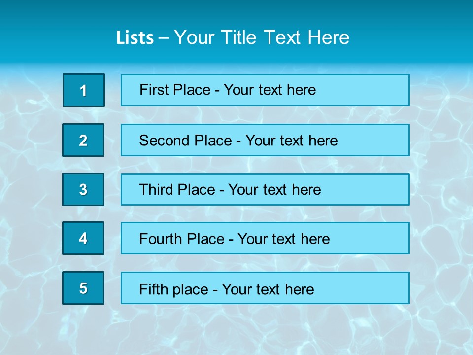 Reflection Turquoise Fresh PowerPoint Template