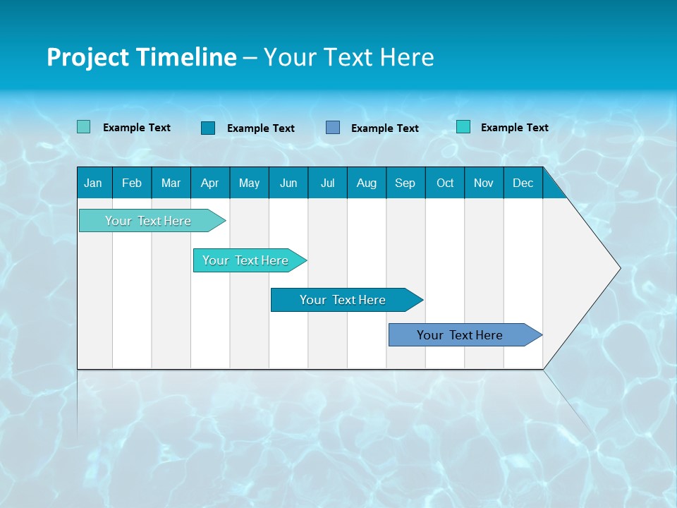 Reflection Turquoise Fresh PowerPoint Template