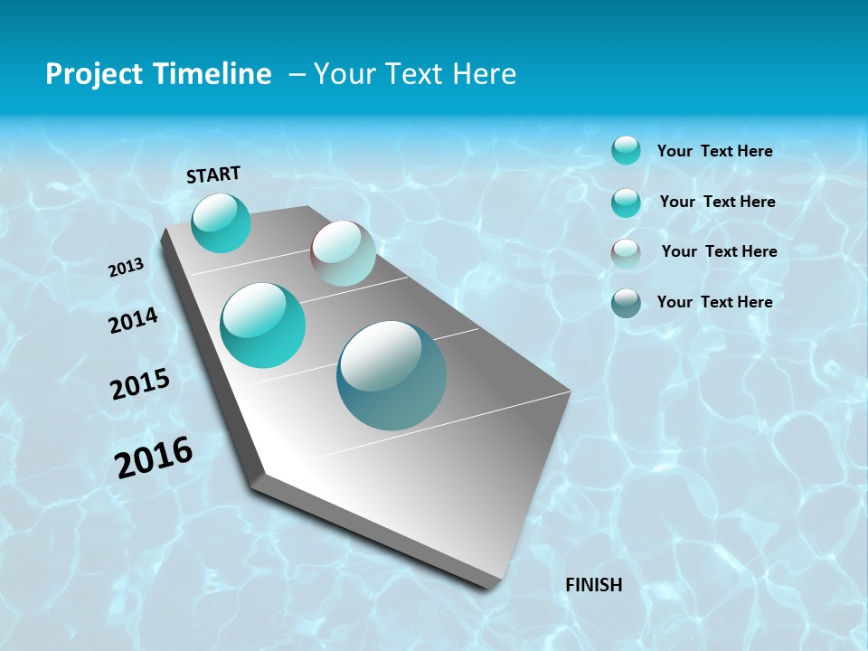 Reflection Turquoise Fresh PowerPoint Template