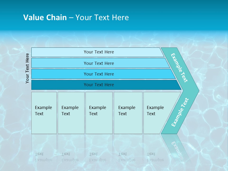 Reflection Turquoise Fresh PowerPoint Template