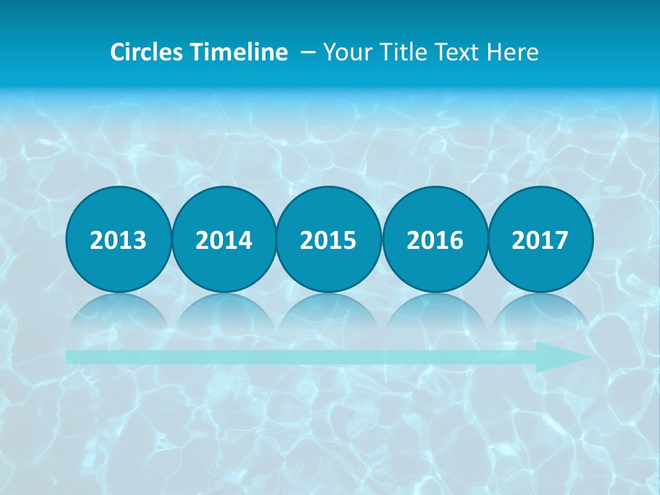 Reflection Turquoise Fresh PowerPoint Template