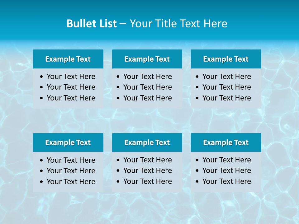 Reflection Turquoise Fresh PowerPoint Template
