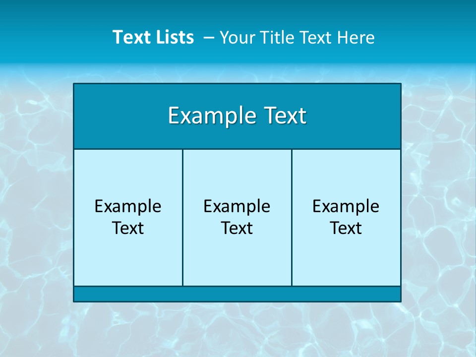 Reflection Turquoise Fresh PowerPoint Template