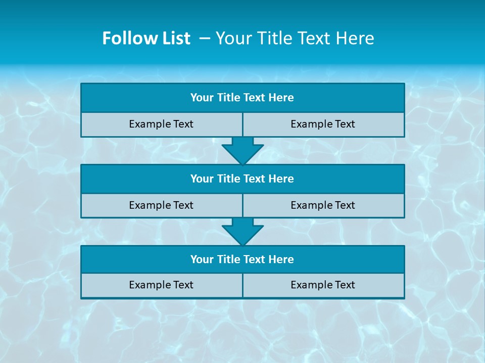 Reflection Turquoise Fresh PowerPoint Template