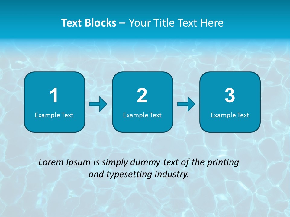 Reflection Turquoise Fresh PowerPoint Template