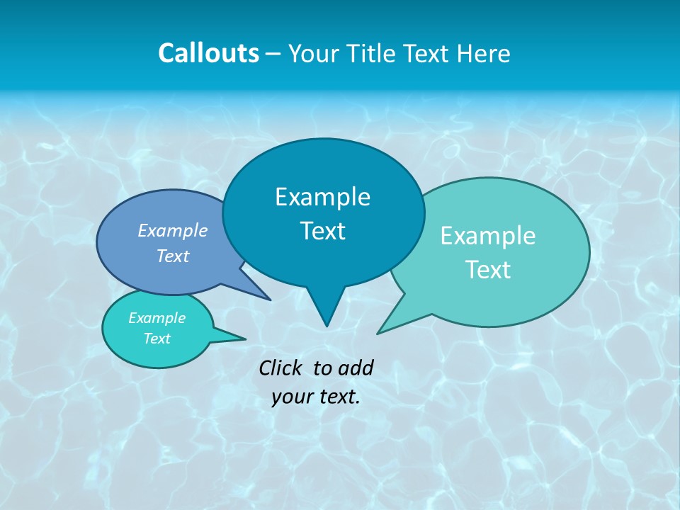 Reflection Turquoise Fresh PowerPoint Template