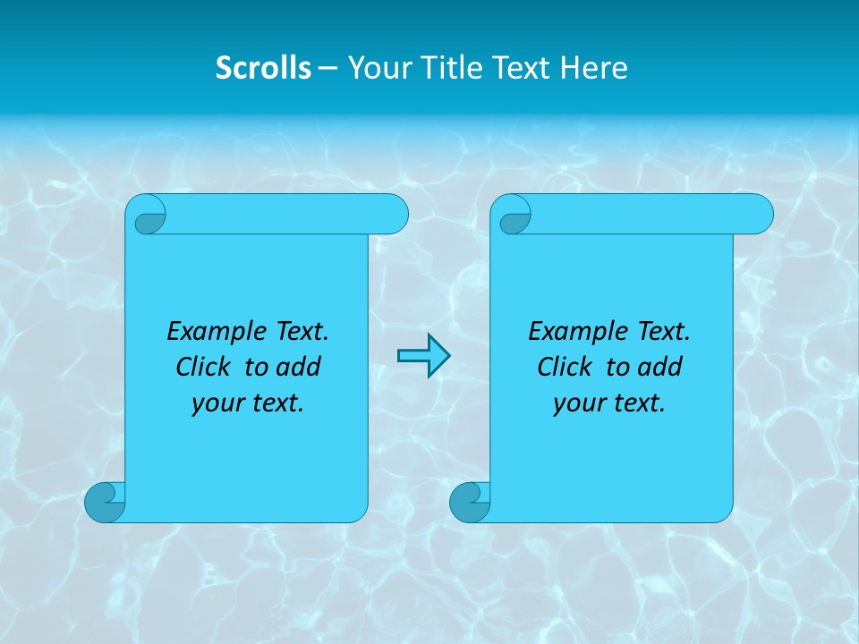Reflection Turquoise Fresh PowerPoint Template