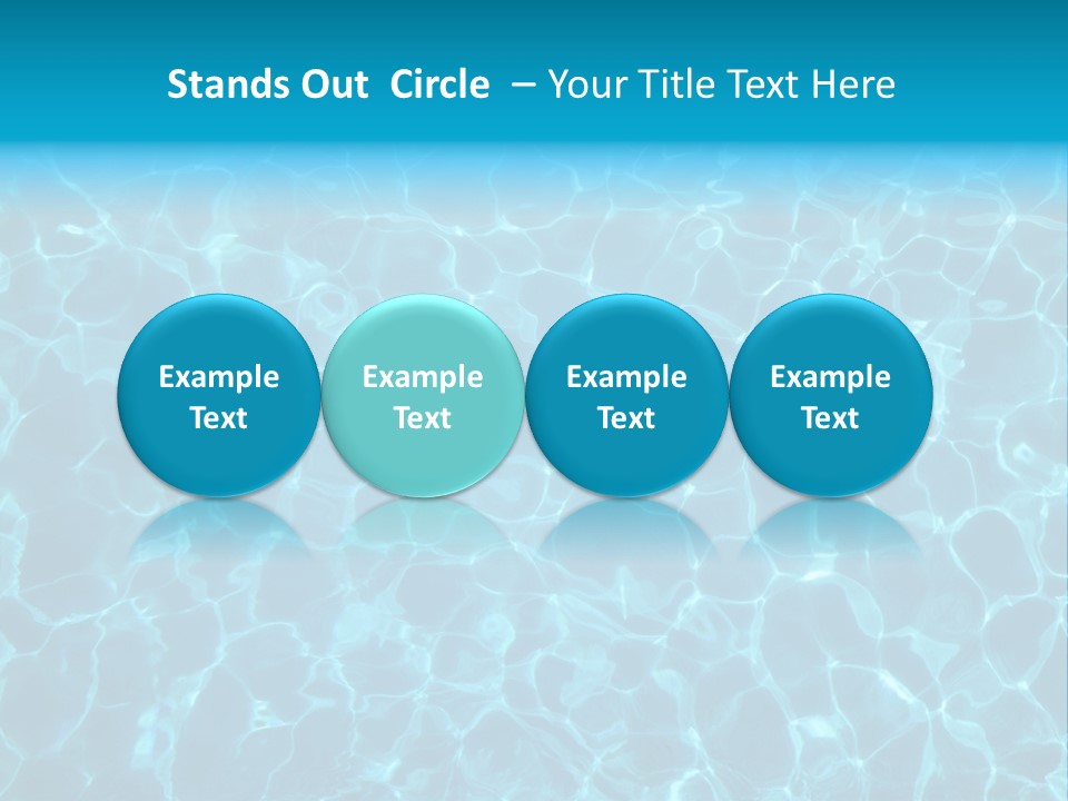 Reflection Turquoise Fresh PowerPoint Template