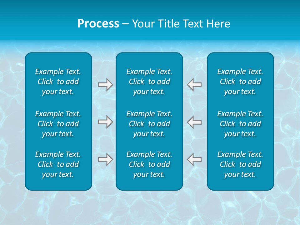 Reflection Turquoise Fresh PowerPoint Template