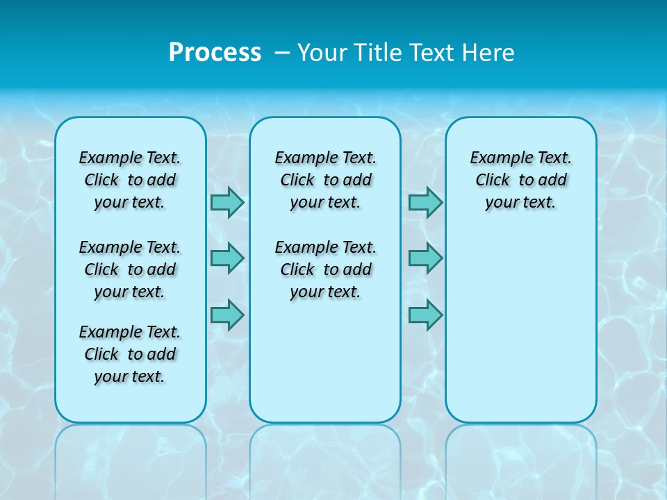 Reflection Turquoise Fresh PowerPoint Template