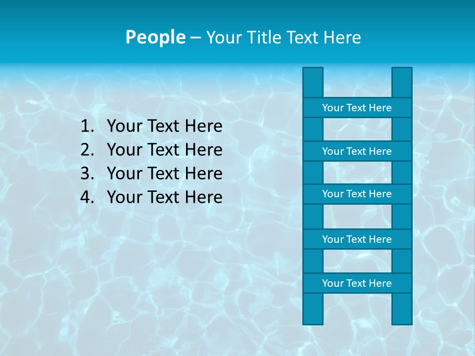 Reflection Turquoise Fresh PowerPoint Template