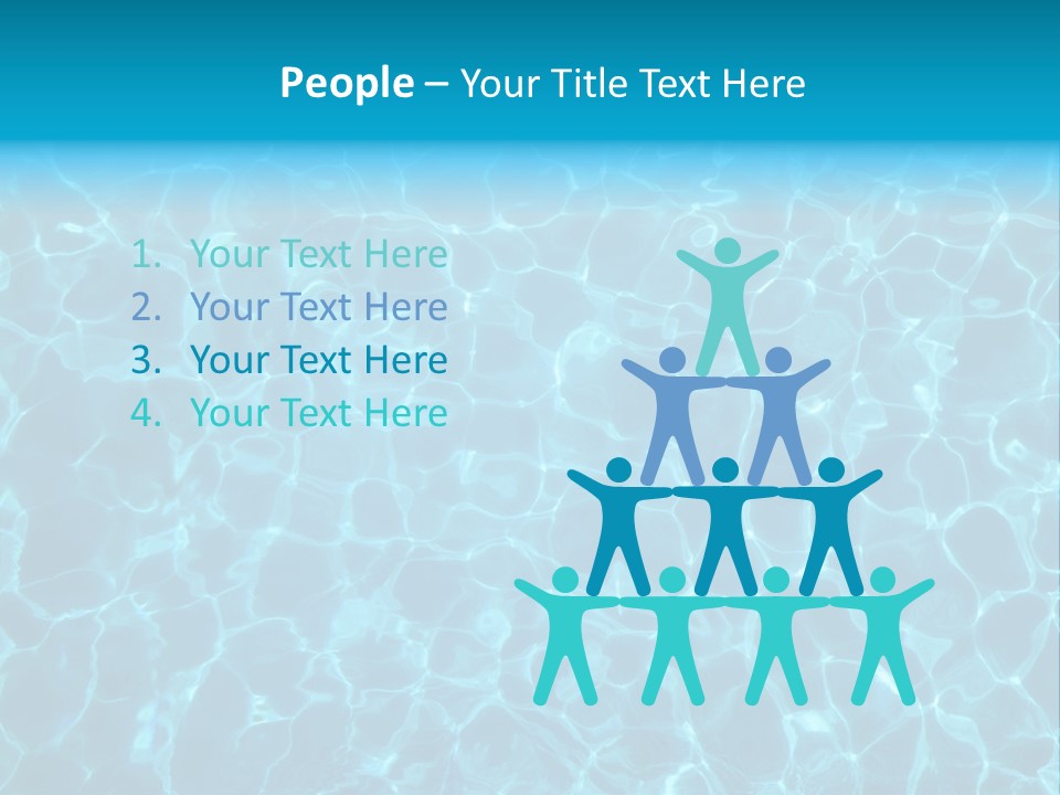 Reflection Turquoise Fresh PowerPoint Template
