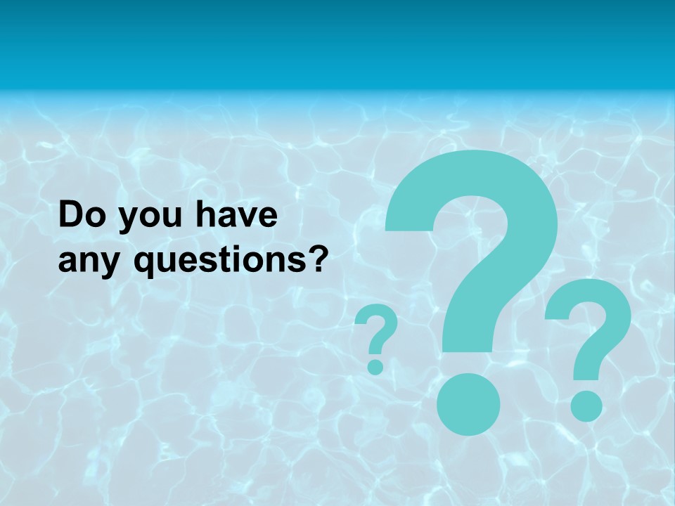 Reflection Turquoise Fresh PowerPoint Template