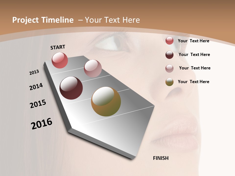 Caucasian Emotion Failure PowerPoint Template