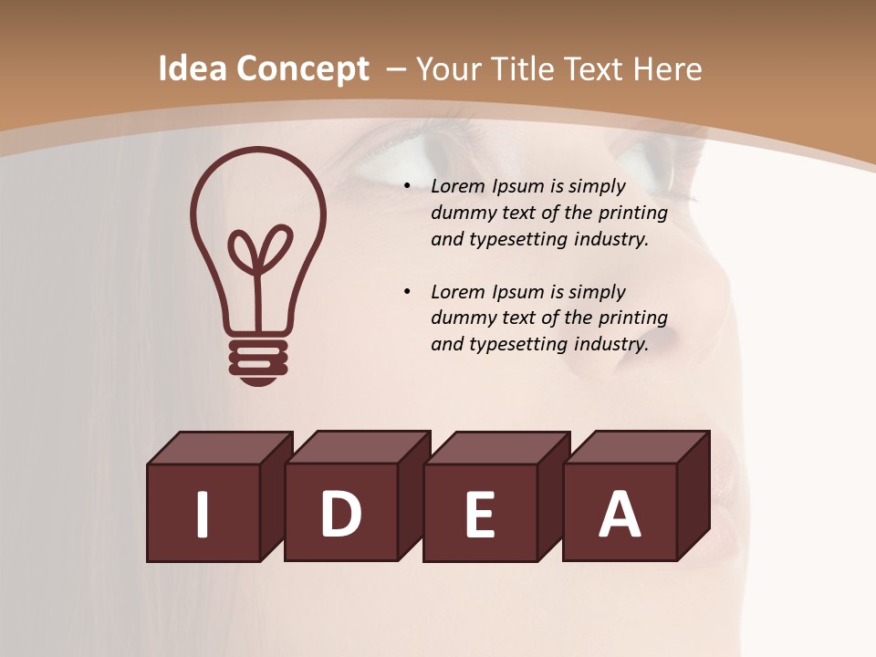 Caucasian Emotion Failure PowerPoint Template