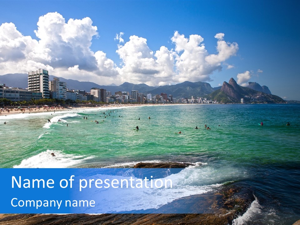 Panorama Brazilian Famous PowerPoint Template